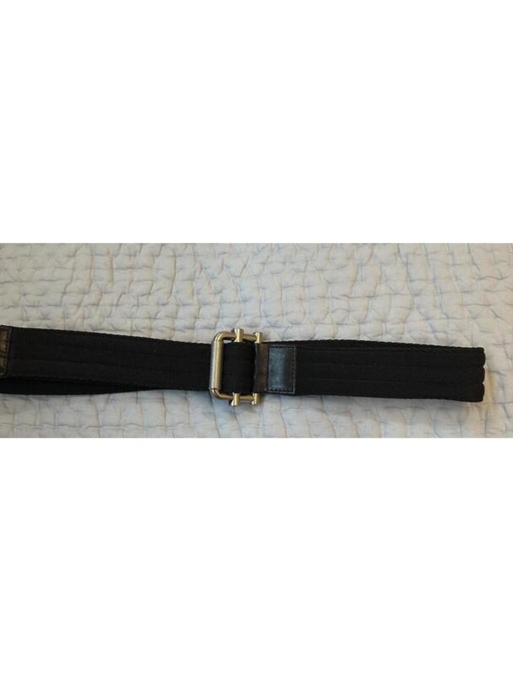 Medium (32 -34) Black Canvas Belt Cool Buckle